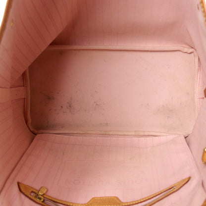 Louis Vuitton Damier Azur Neo Neverfull MM Rose Ballerine 10 of 15