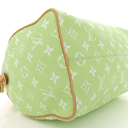 Louis Vuitton Calfskin Monogram Speedy P9 Bandouliere 30 Frozen Lime Vert Clair 9 of 10