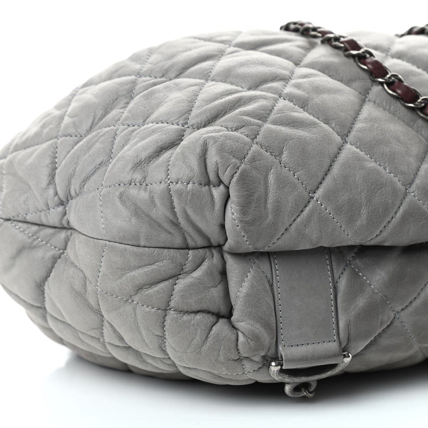 Iridescent Calfskin Quilted In The Mix Backpack Grey