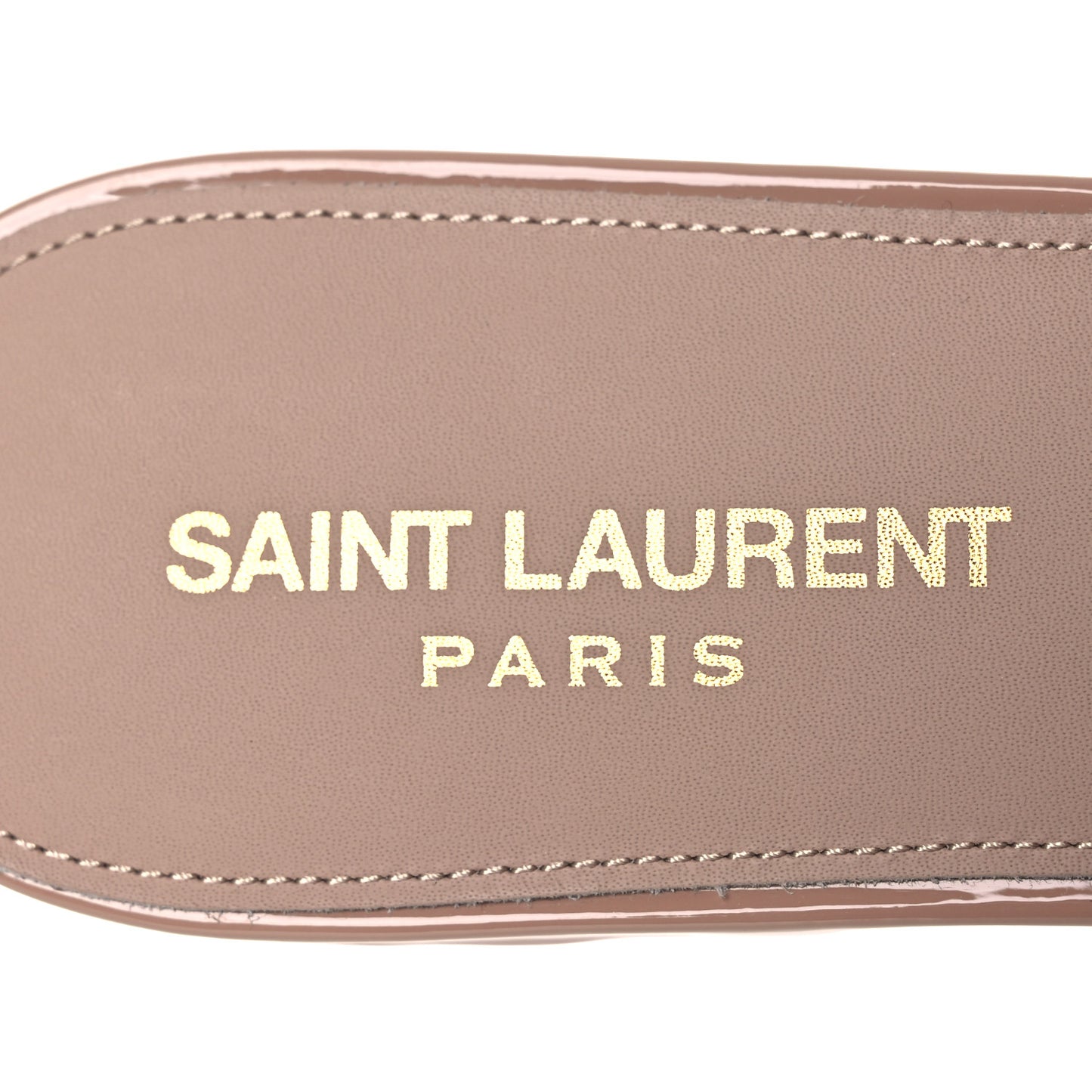 Patent Tribute 05 Slide Sandals 38.5 Nude