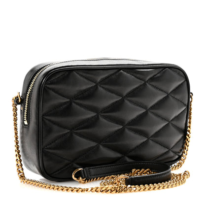 Saint Laurent Lambskin Quilted Mini Camera Bag Black 3 of 10
