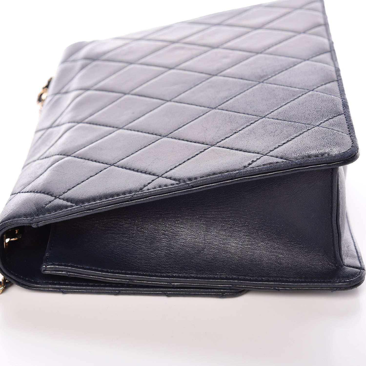 Chanel Lambskin Quilted Medium Golden Class Flap Marine 15 of 16