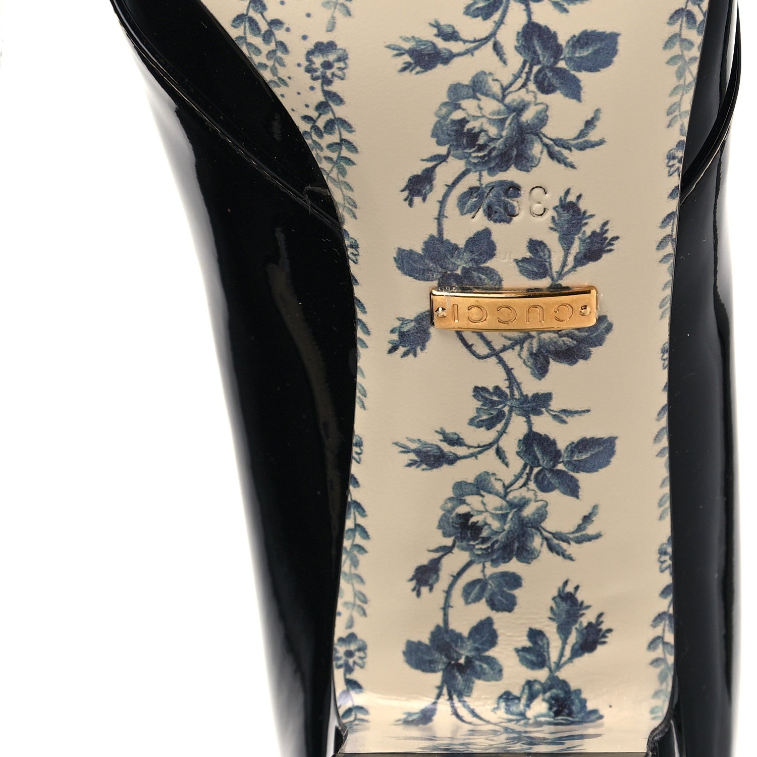Gucci Vernice GG Victoire 55mm Loafer Pumps 39.5 Black 6 of 8