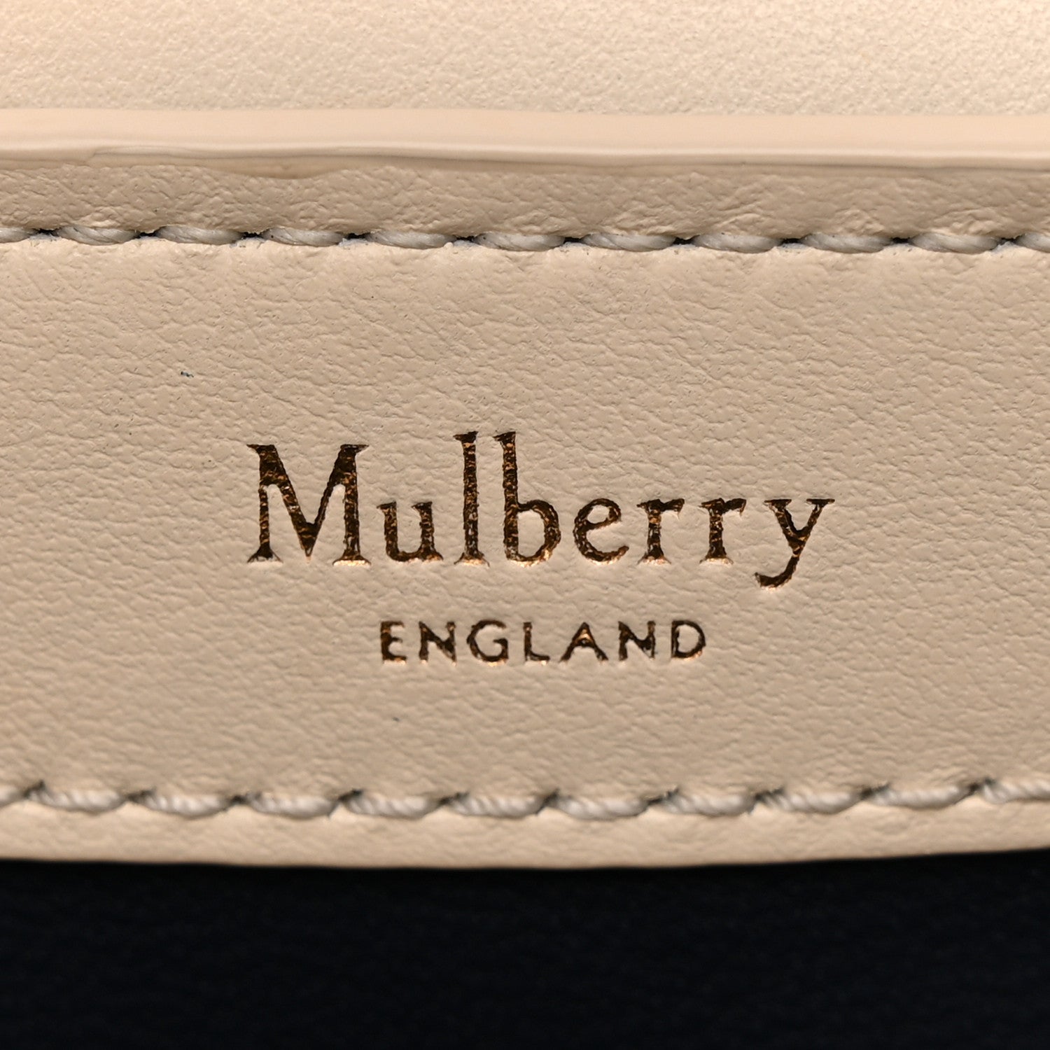 Mulberry High Gloss Calfskin Lana Small Top Handle Eggshell 6 of 11