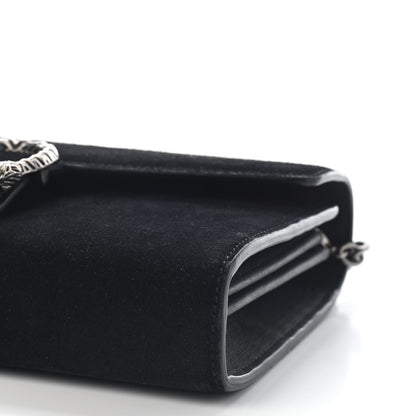 Gucci Suede Mini Dionysus Chain Wallet Black 8 of 8