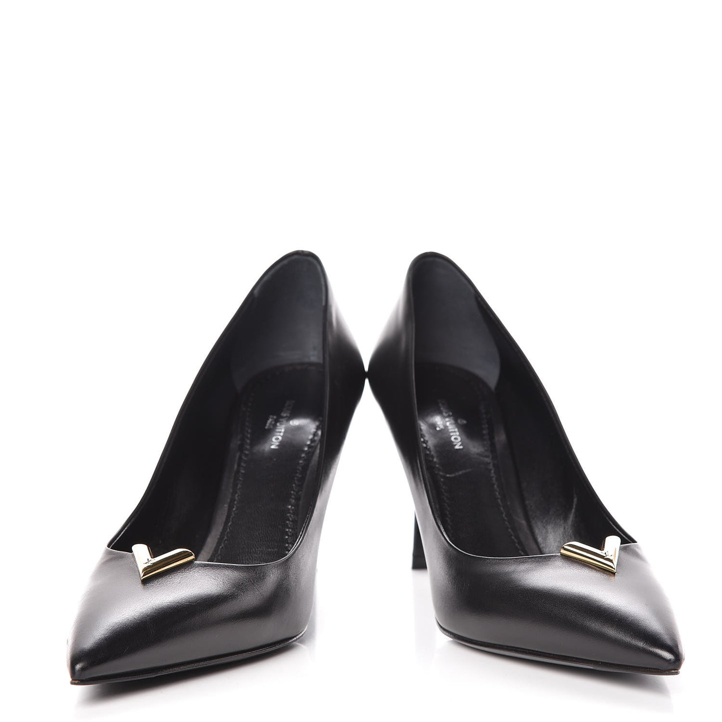 Calfskin Heartbreaker Pumps 36 Black