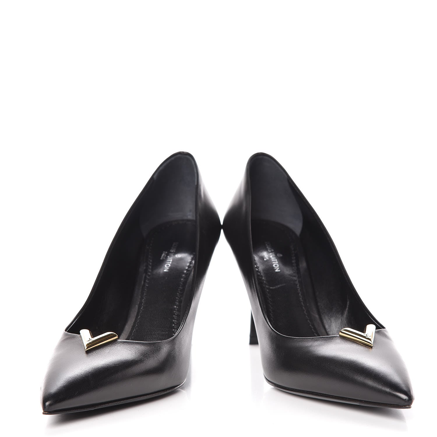 Louis Vuitton Calfskin Heartbreaker Pumps 36 Black 6 of 13