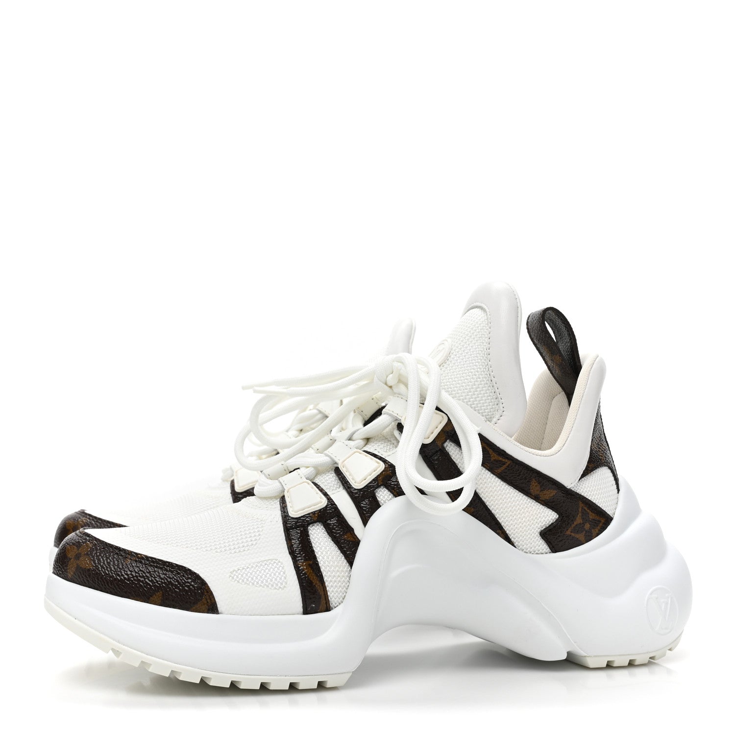 Louis Vuitton Patent Monogram LV Archlight Sneakers 39 White 3 of 8