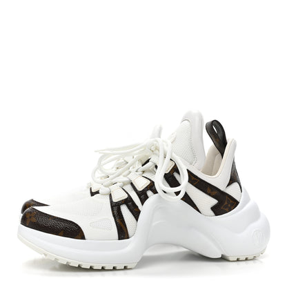 Louis Vuitton Patent Monogram LV Archlight Sneakers 39 White 3 of 8