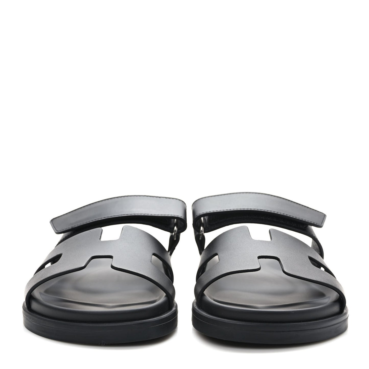Calfskin Womens Chypre Sandals 36.5 Black
