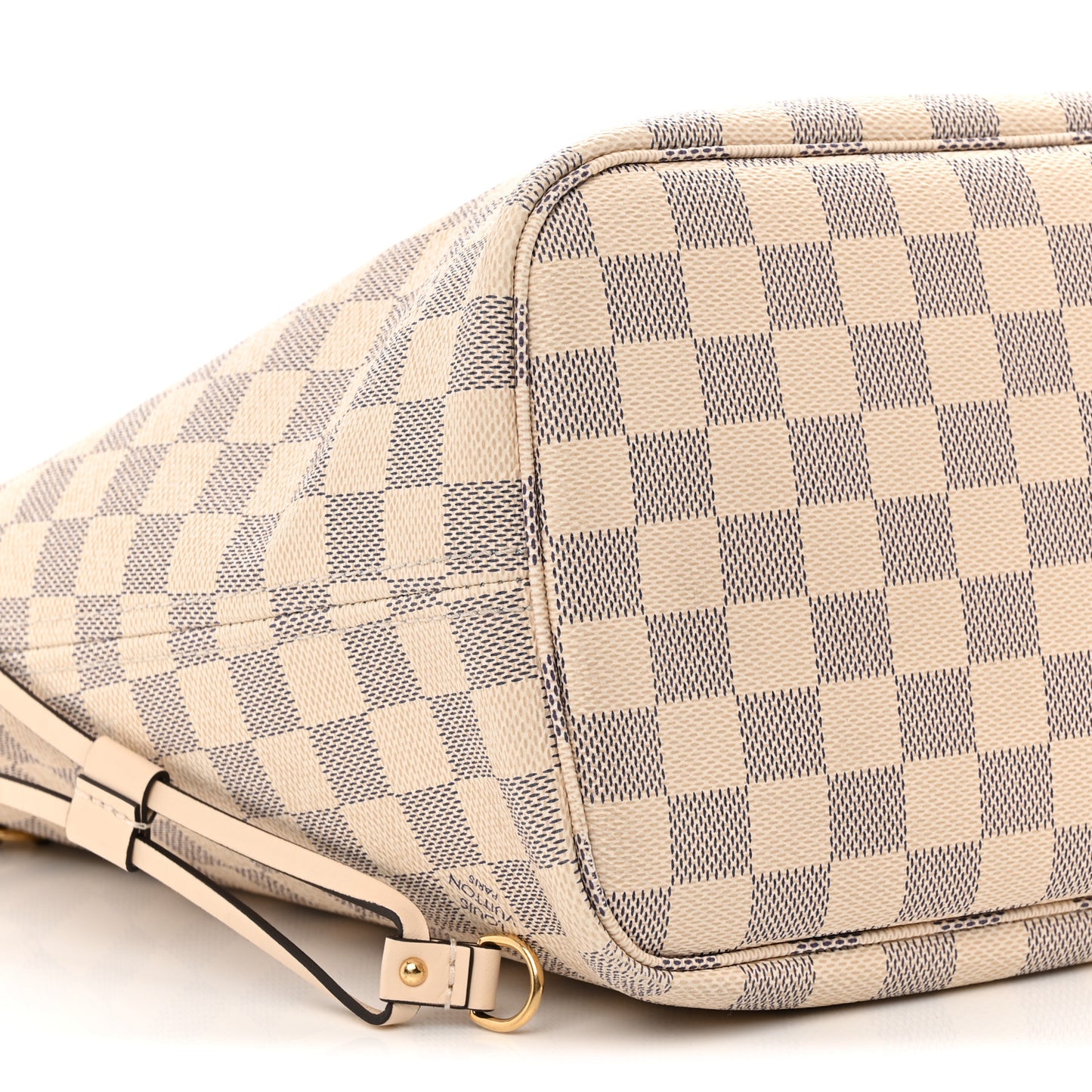 Damier Azur Braided Neverfull MM Pink