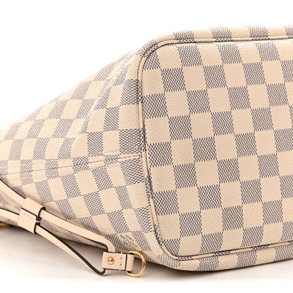 Louis Vuitton Damier Azur Braided Neverfull MM Pink 9 of 11