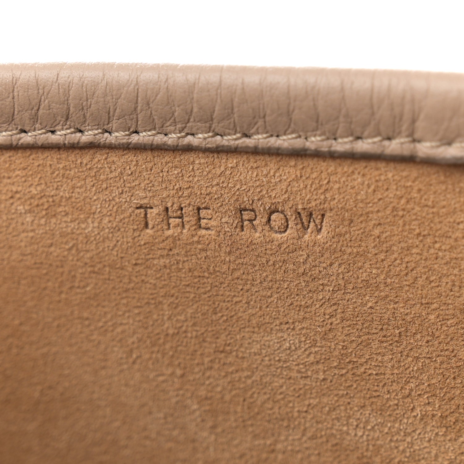 The Row Grained Calfskin Medium N/S Park Tote Dark Taupe 6 of 11