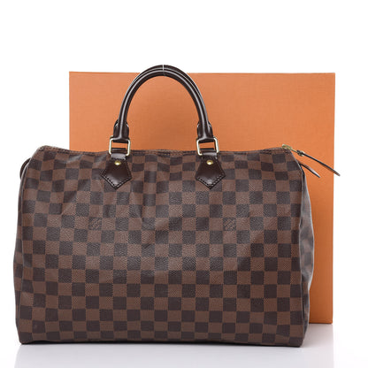 Louis Vuitton Damier Ebene Speedy 35 15 of 15