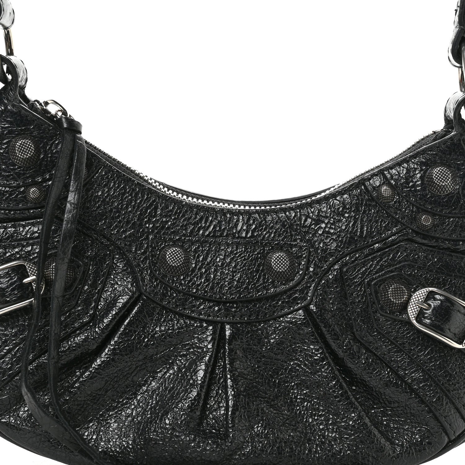 Balenciaga Agneau Arena Le Cagole Shoulder Bag XS Black 9 of 13