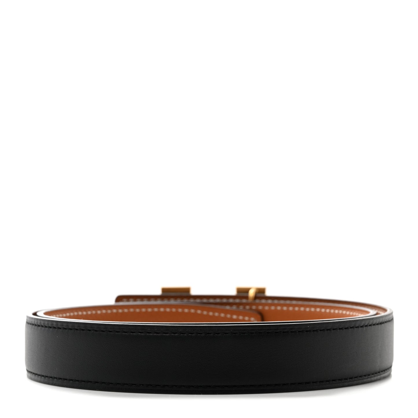 Swift Epsom 24mm Mini H Belt 75 30 Black Gold