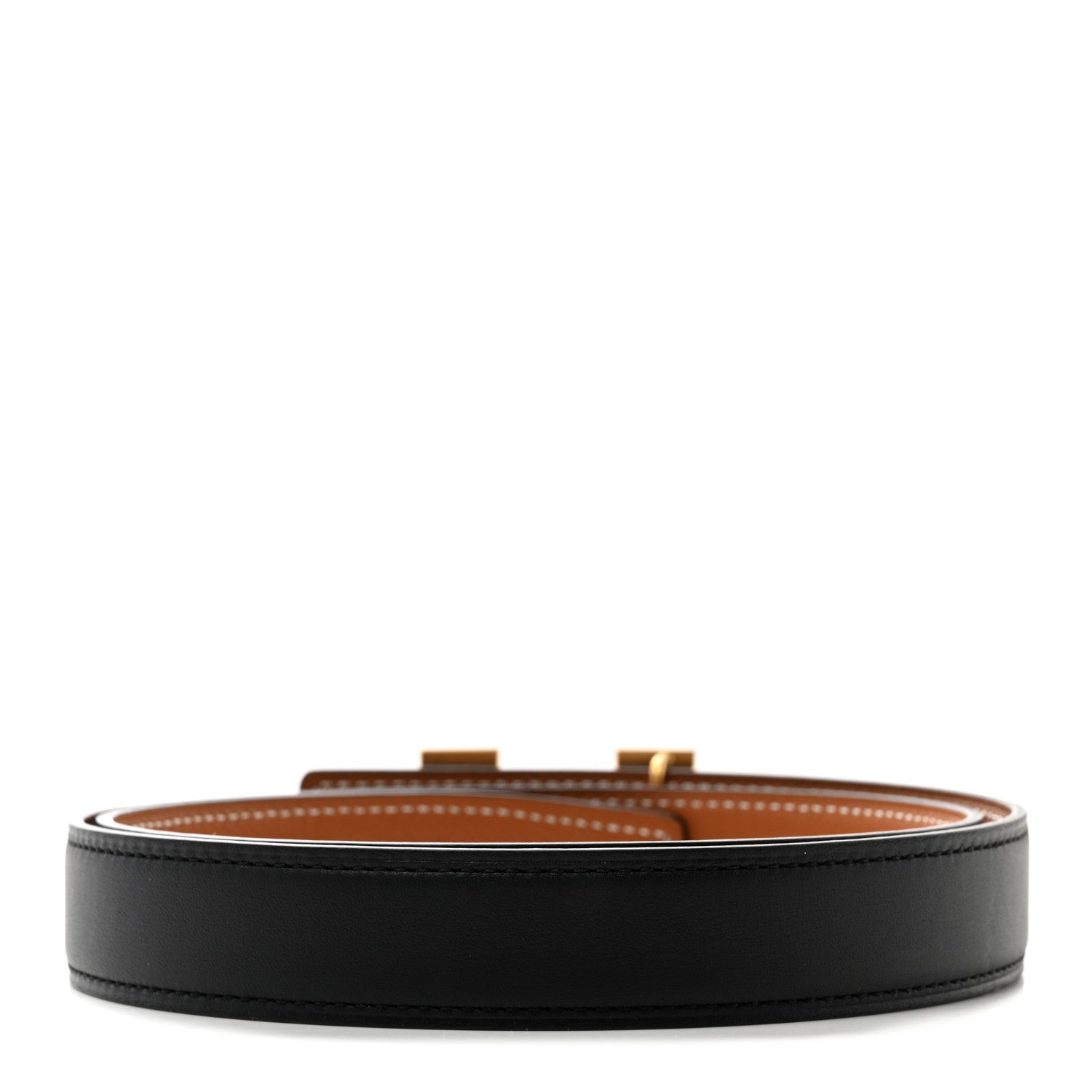 Hermes Swift Epsom 24mm Mini H Belt 75 30 Black Gold 2 of 6