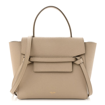 Celine Grained Calfskin Nano Belt Bag Light Taupe 1 of 10