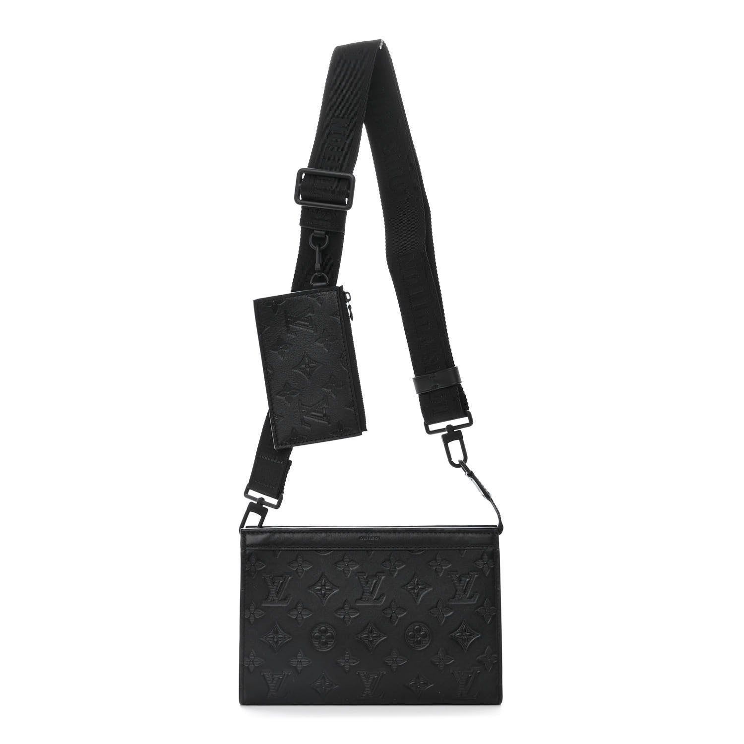 Louis Vuitton Calfskin Monogram Shadow Gaston Wearable Wallet 1 of 9