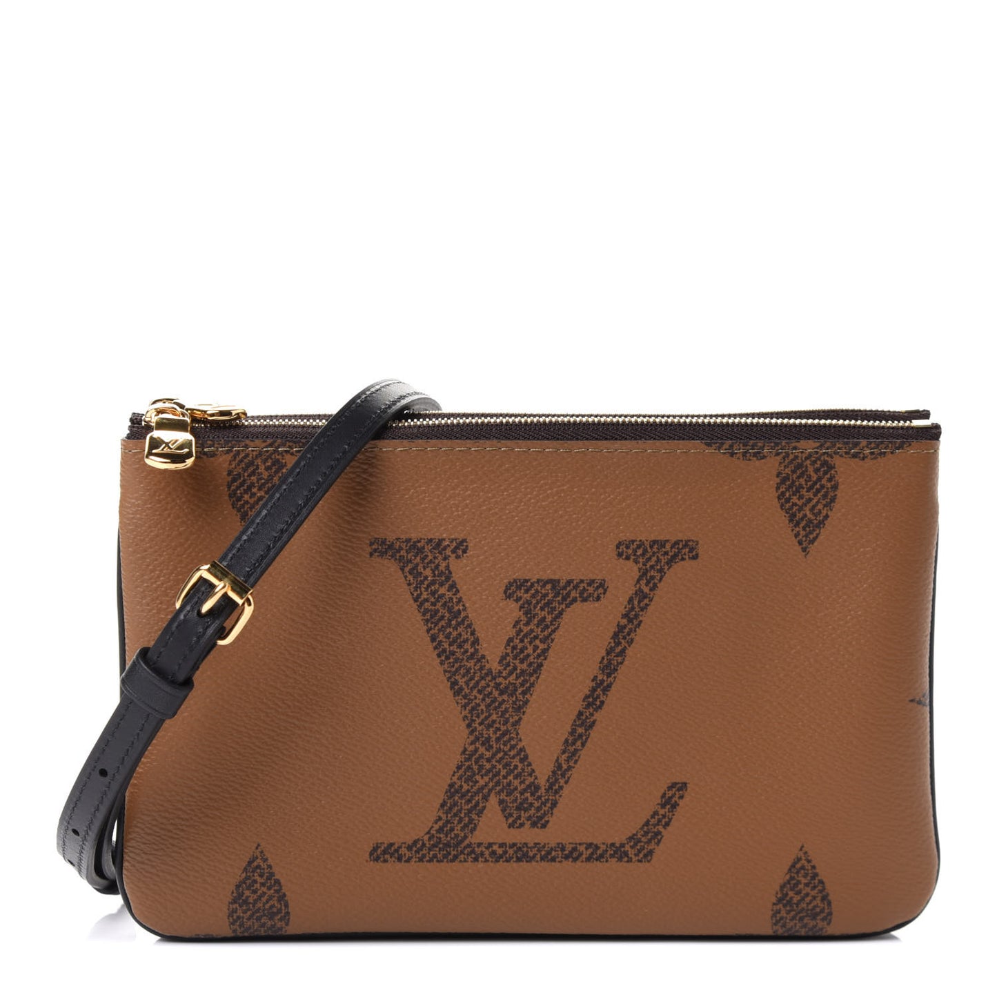 Reverse Monogram Giant Double Zip Pochette