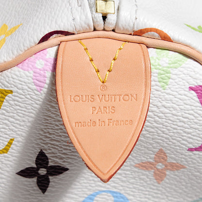 Louis Vuitton Monogram Multicolor Speedy 30 White 5 of 7