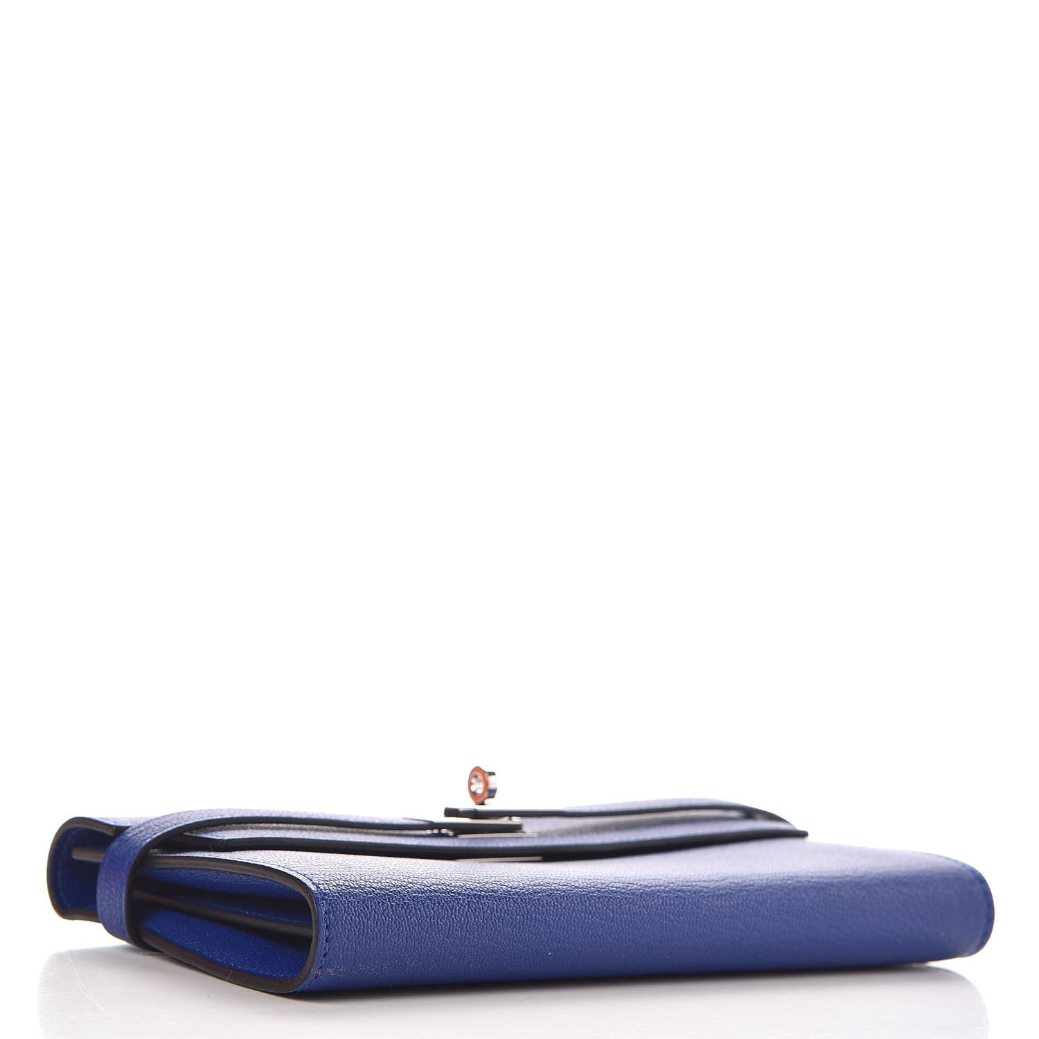 Hermes Chevre Mysore Kelly Longue Wallet Bleu Electrique 4 of 7