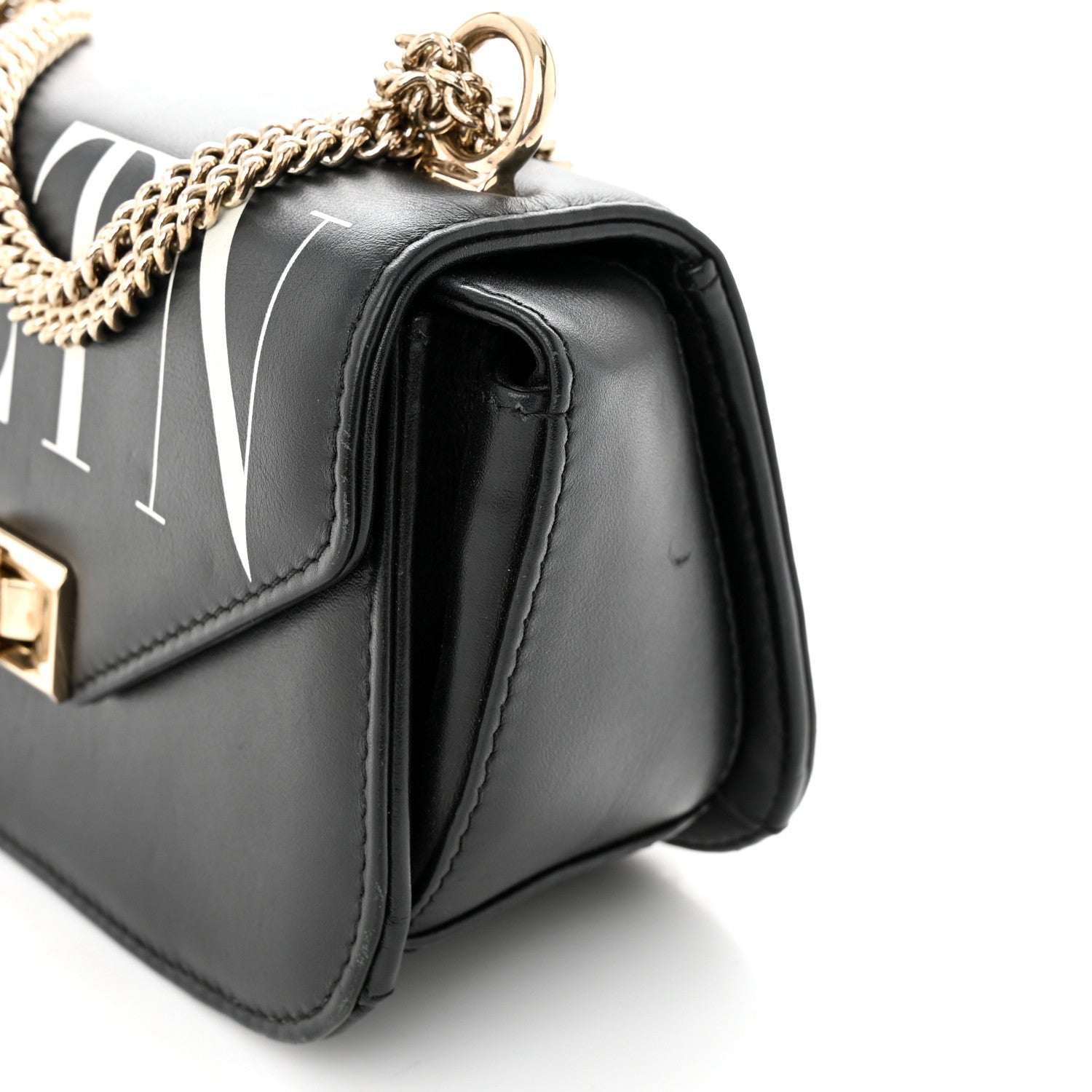 Valentino Garavani Calfskin VLTN Small Shoulder Bag Black 12 of 12