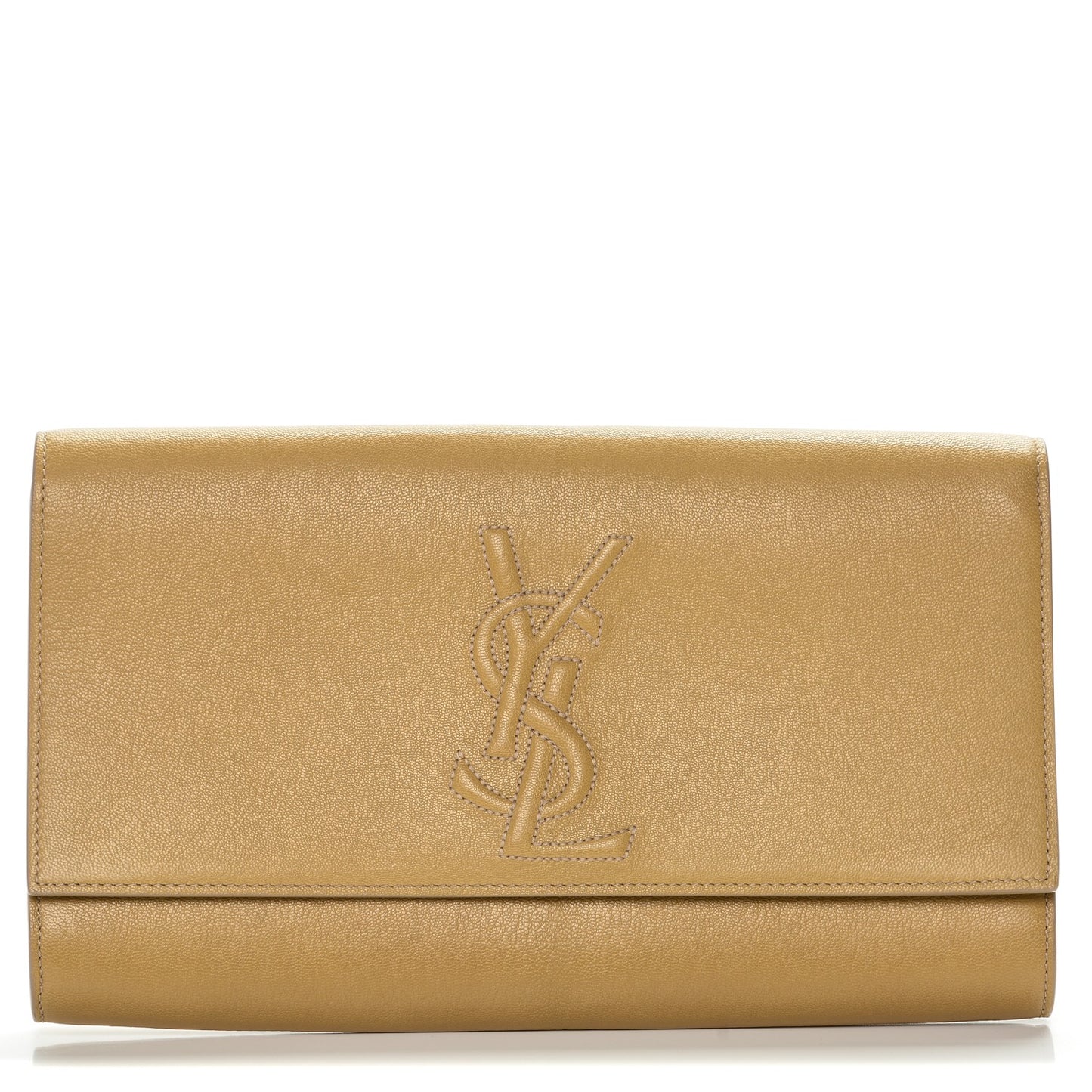 Chevre Large Belle de Jour Clutch Beige