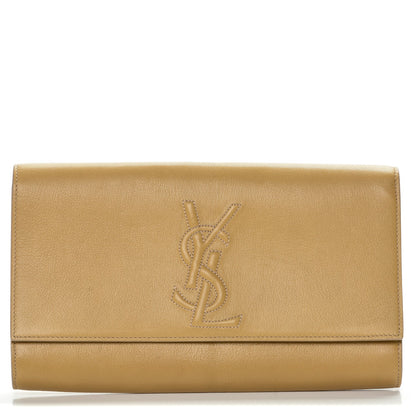 Saint Laurent Chevre Large Belle de Jour Clutch Beige 1 of 6