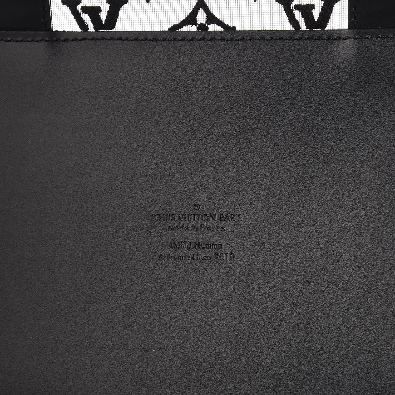 Louis Vuitton Monogram See Through Keepall Bandouliere 50 Black 7 of 10