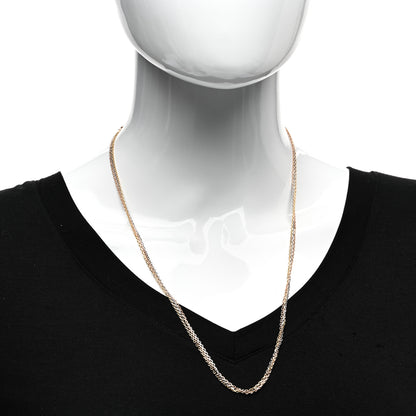 Cartier 18K Pink Yellow White Gold Three Chain Necklace 2 of 5