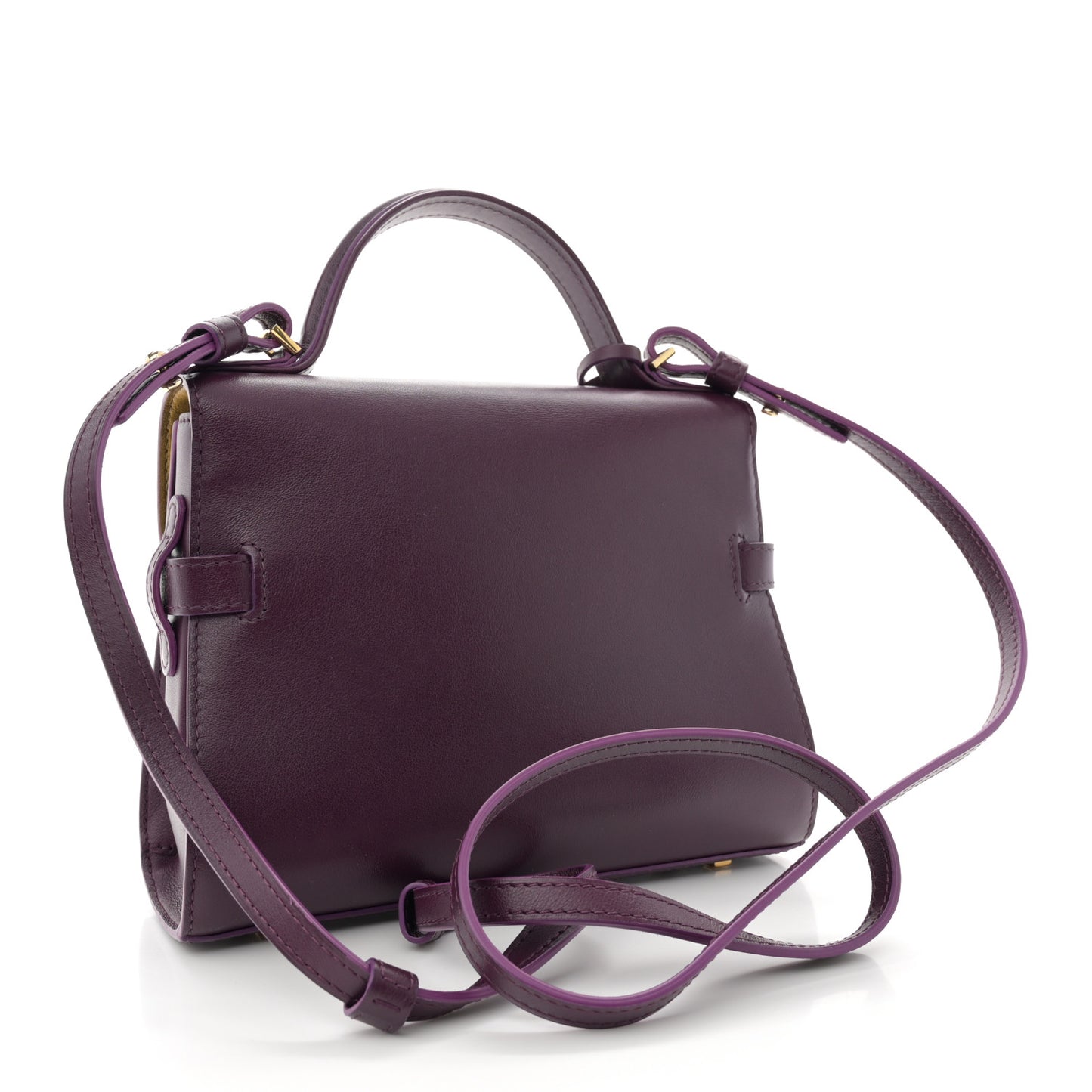 Smooth Calfskin Mini Tempete Satchel Prune