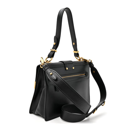 Prada City Calfskin Saffiano Cahier Top Handle Bag Black 3 of 13