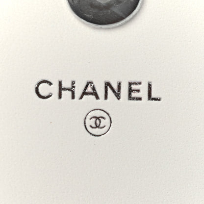 Chanel Lambskin Quilted CC Hook Card Holder White 6 of 8