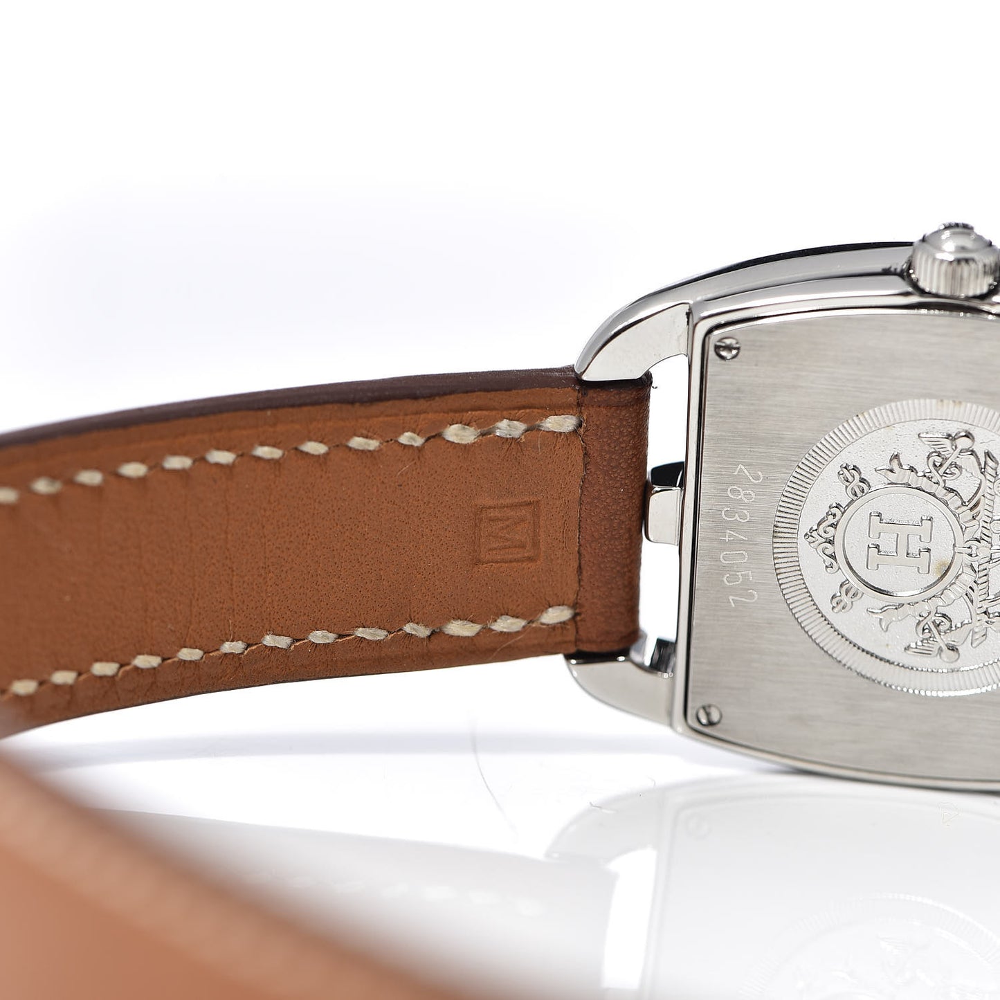 Stainless Steel Barenia 26mm Cape Cod Tonneau Double Tour Quartz Watch Fauve