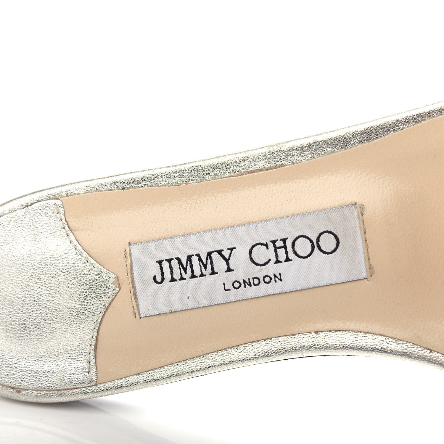Jimmy Choo Metallic Nappa Granger 173 Flat Sandals 36.5 Silver Crystal 8 of 10