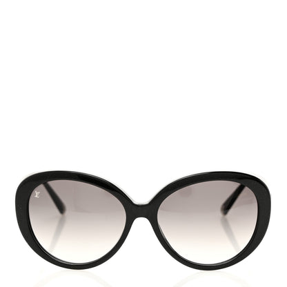 Louis Vuitton Acetate Bluebell Sunglasses Z0693W Black Glitter 2 of 9