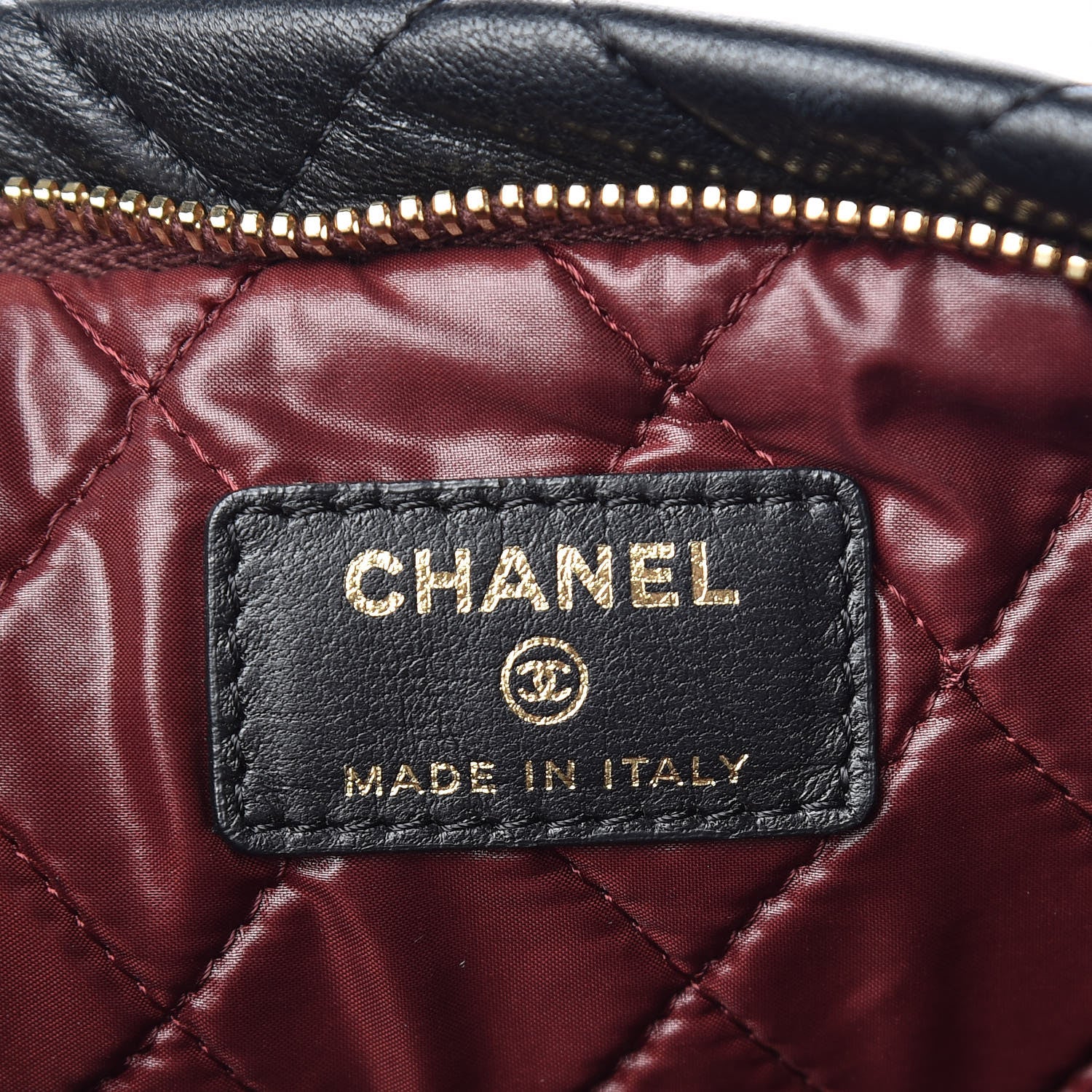 Chanel Lambskin Quilted CC Beauty Clutch Black 7 of 10
