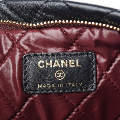 Chanel Lambskin Quilted CC Beauty Clutch Black 7 of 10