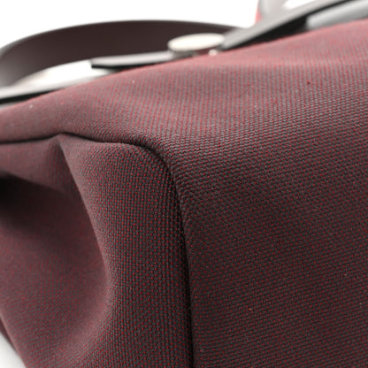 Hermes Military Toile Vache Hunter Herbag Zip PM 31 Rouge Sellier Ebene Black 11 of 15