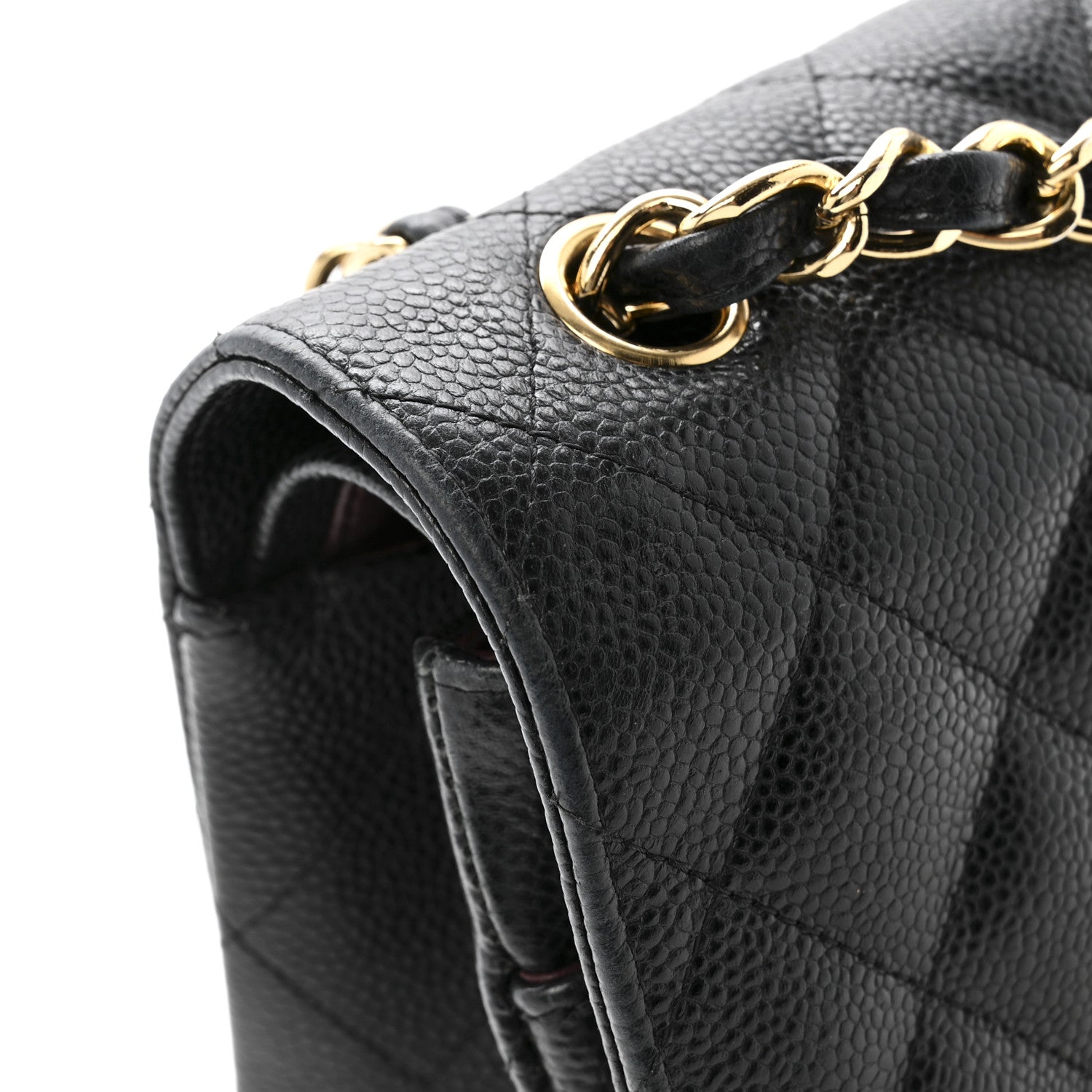 Chanel Caviar Quilted Jumbo Double Flap Black 12 of 17