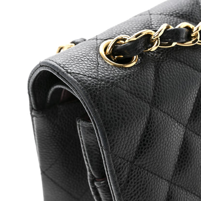 Chanel Caviar Quilted Jumbo Double Flap Black 12 of 17