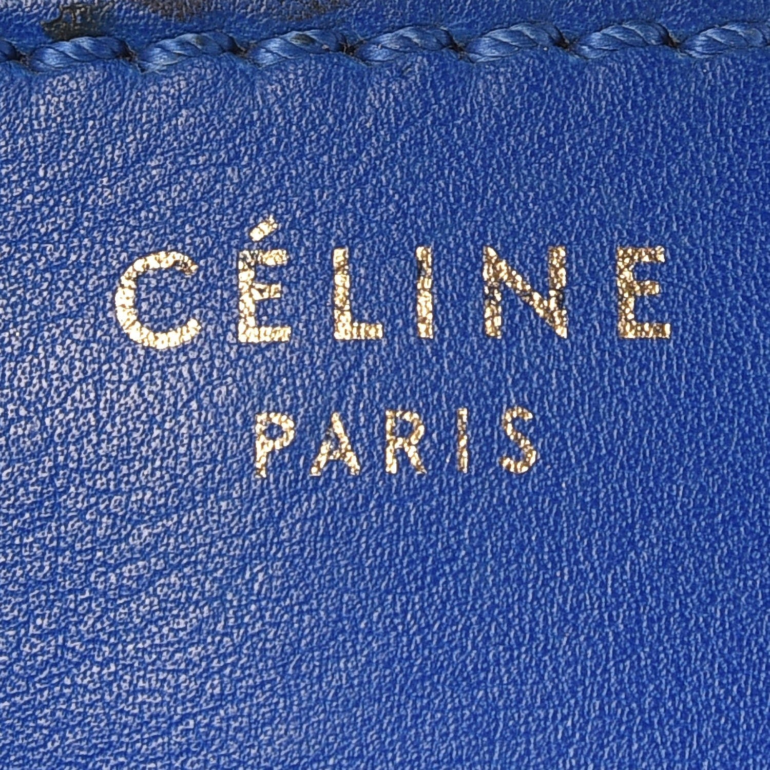 Celine Smooth Calfskin Mini Luggage Electric Blue 7 of 12
