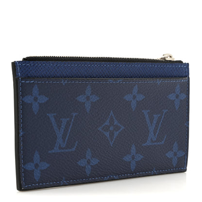 Louis Vuitton Taigarama Coin Card Holder Cobalt Blue 3 of 6