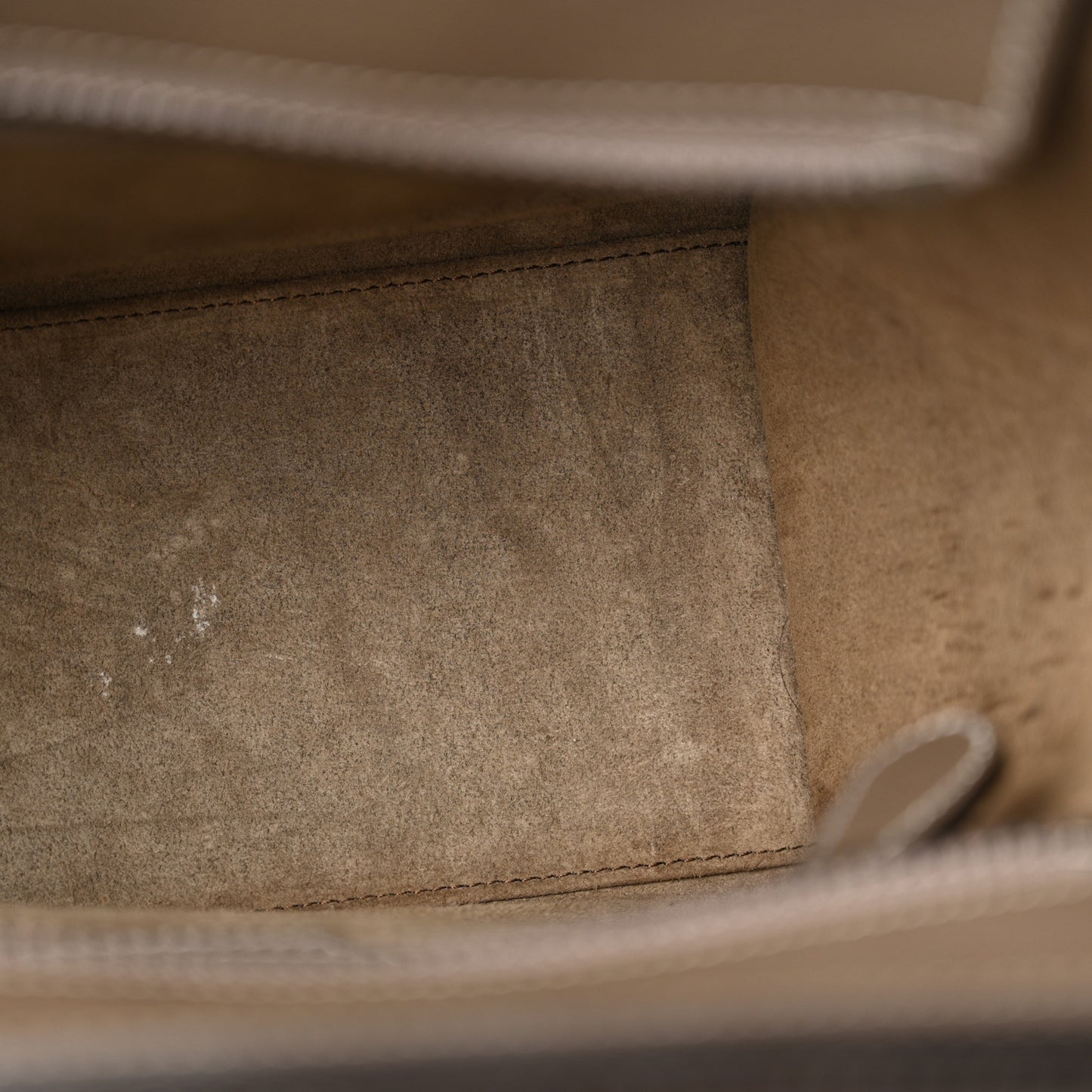 Drummed Calfskin Micro Luggage Souris