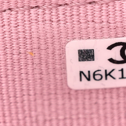 Chanel Caviar Quilted CC Zip Around Card Holder Pink 7 of 8