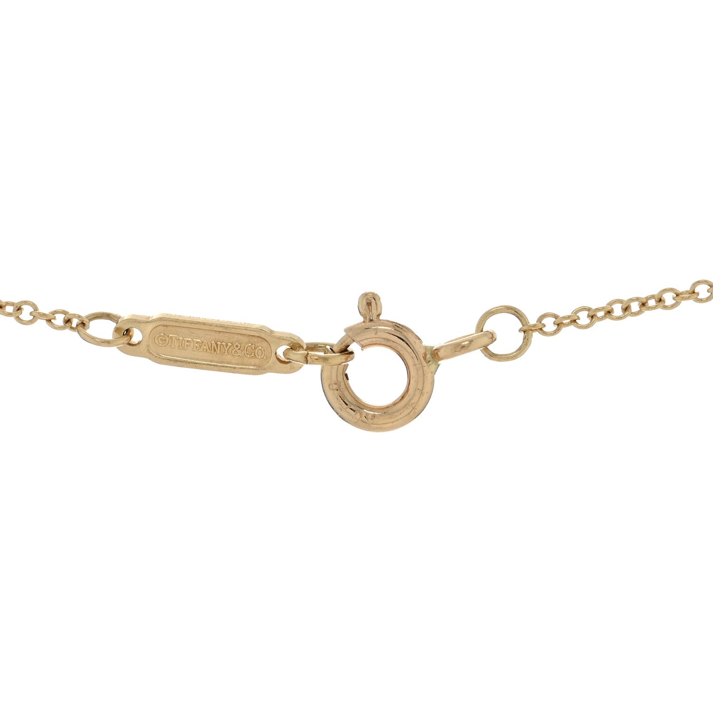 18K Yellow Gold Heart Key Pendant Necklace