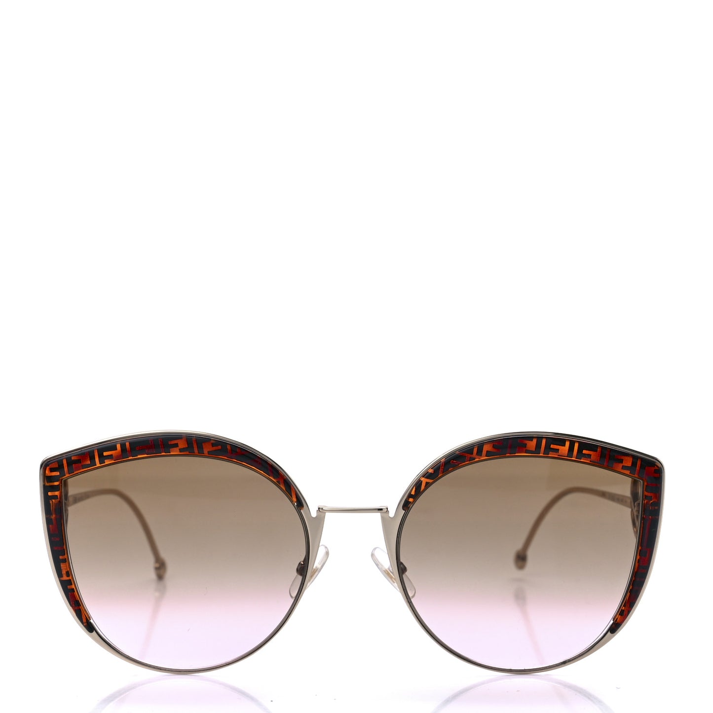Metal Acetate F is Fendi FF Cat Eye Sunglasses FF 0290/S Gold
