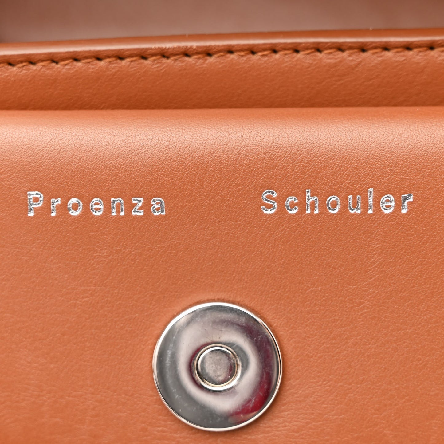 Smooth Calfskin Mini PS11 Classic Shoulder Bag Saddle