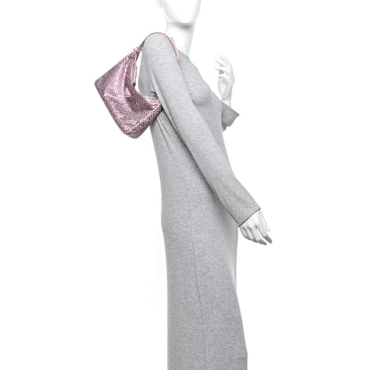 Prada Satin Crystal Mini Re-Edition 2000 Bag Alabastro 2 of 13